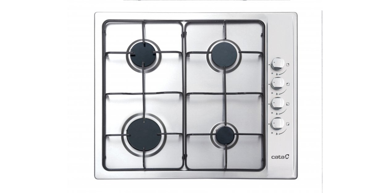 EAN 8422248067775 - CATA GI 6004 X hobs Negro, Acero inoxidable Integrado Encimera de gas 4 zona(s) imagen 1