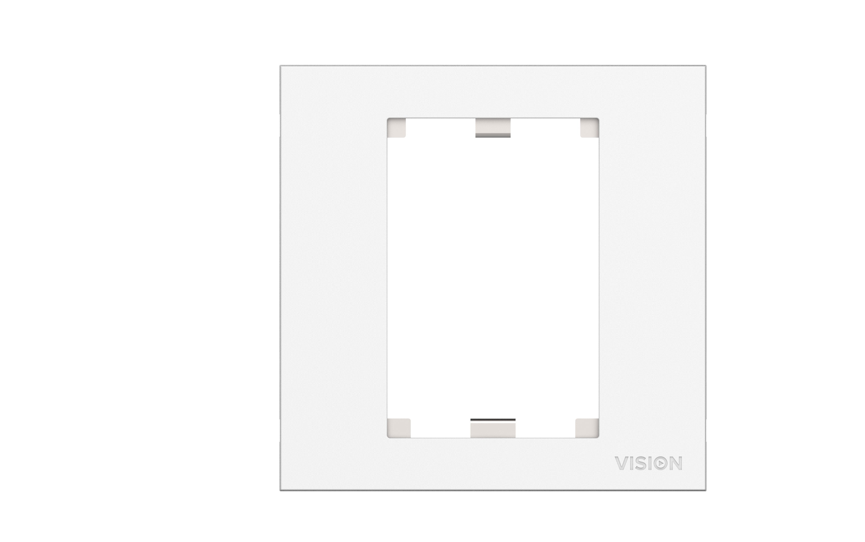 EAN 3446602000005 - Vision TC3 SURR1G placa de pared y cubierta de interruptor Blanco imagen 3