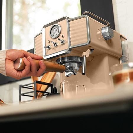 Cafetera Cecotec Vintage Espresso 20 Tradizionale Sand