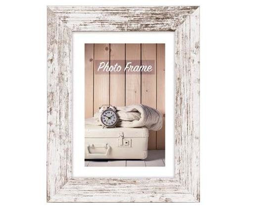 Marco De Madera Zep Nelson 6 Blanco/Marron 15x20 V21686