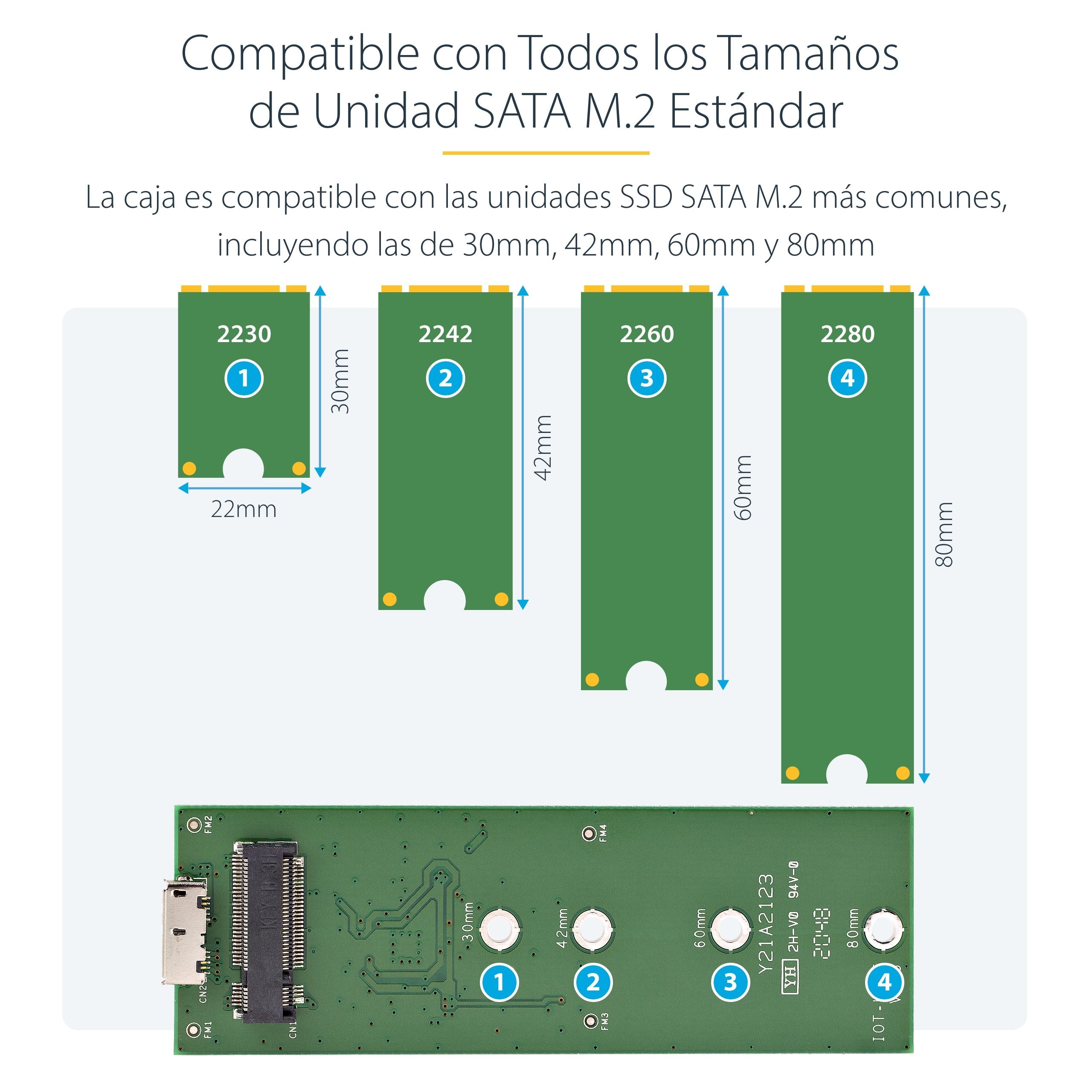 EAN 0065030864435 - StarTech.com SM21BMU31C3 caja para disco duro externo Caja externa para unidad de estado sólido (SSD) Neg imagen 8