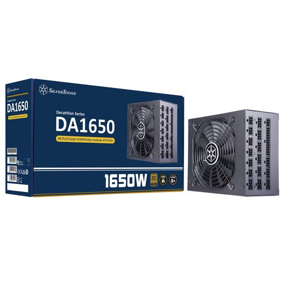 Fuente De Alimentación Silverstone Da1650 Gold, Atx Totalmente Modular 80 Plus Gold 1650w, Sst-Da1650-G