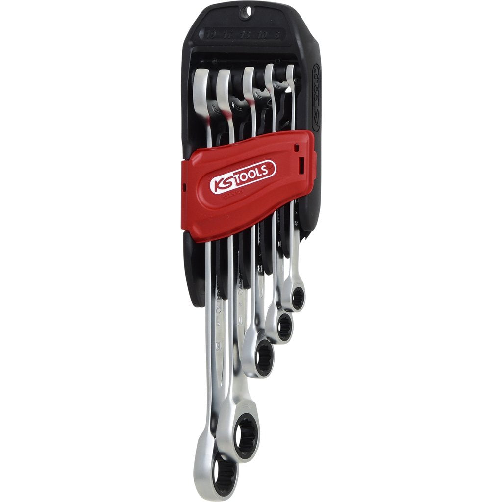 Ks Tools Duo Gearplus 5 Pcs Ratchet Ring Spanner-Set