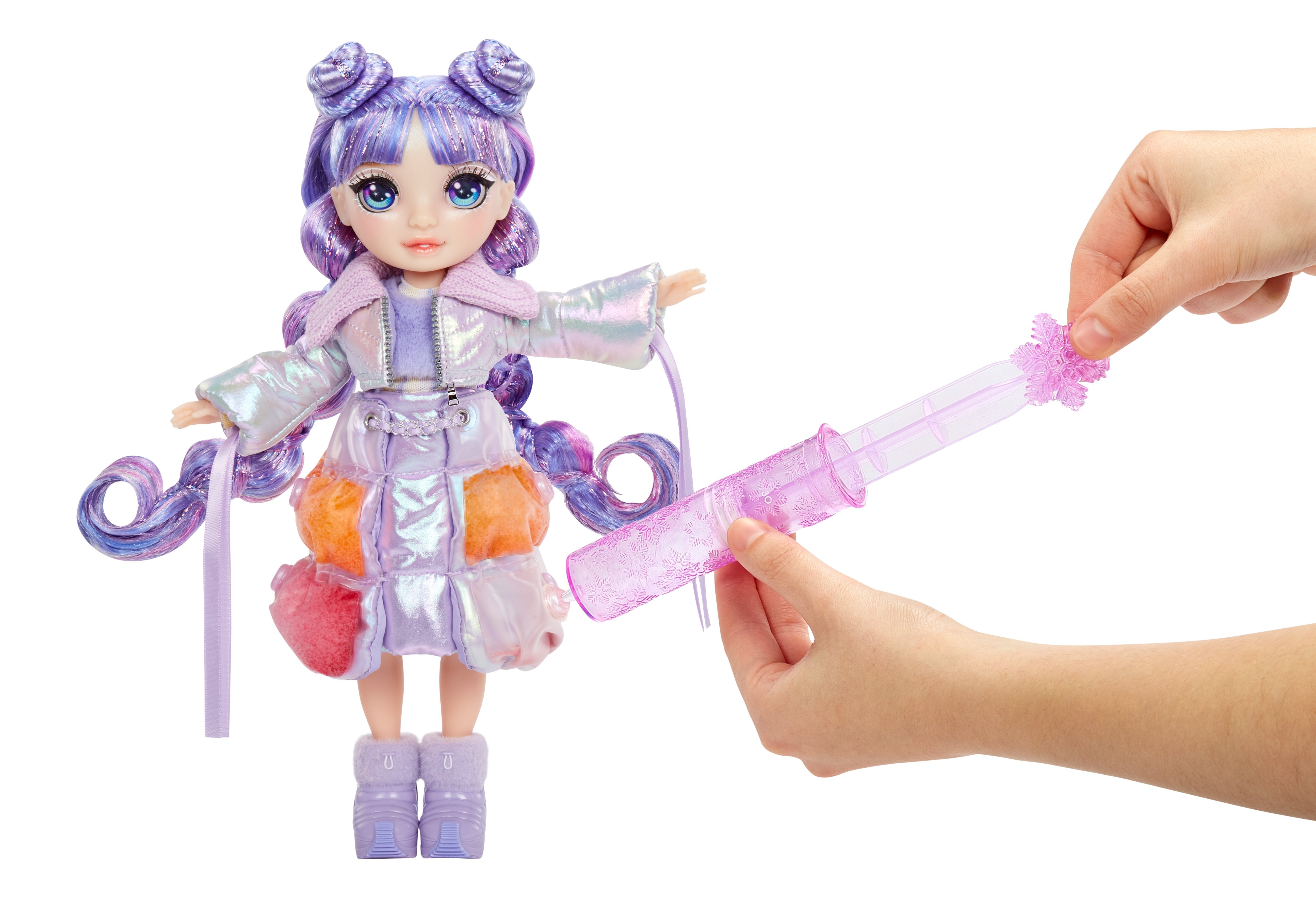 Muñeca Mga Entertainment Rainbow High Winter Wonderland Doll - Violeta (Purple) 120865-Euc