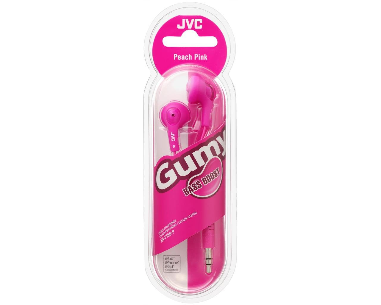 Jvc Ha-F160-P-E Gumy - Auriculares De Botón, Color Rosa