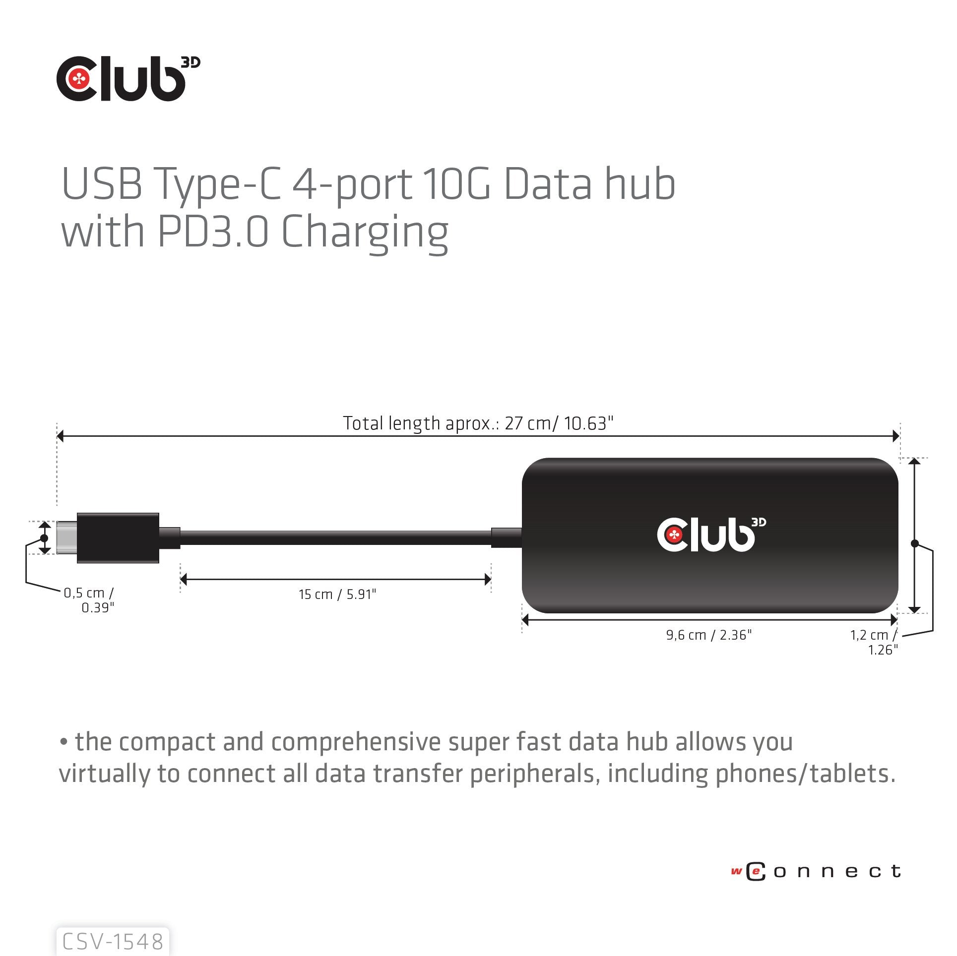 EAN 8719214472962 - CLUB3D CSV-1548 base para portátil y replicador de puertos Alámbrico USB 3.2 Gen 1 (3.1 Gen 1) Type-C Neg imagen 4