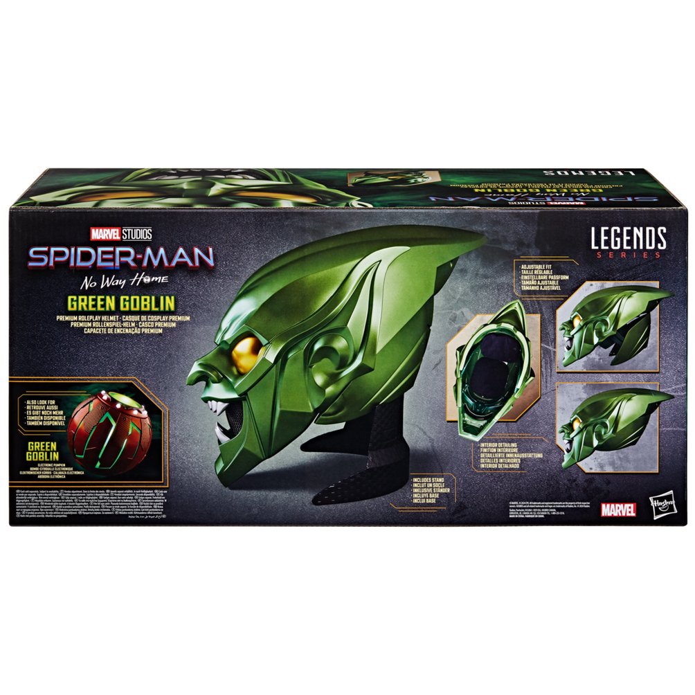 Casco Premium Hasbro Marvel Legends Series Spider-Man: No Way Home Green Goblin