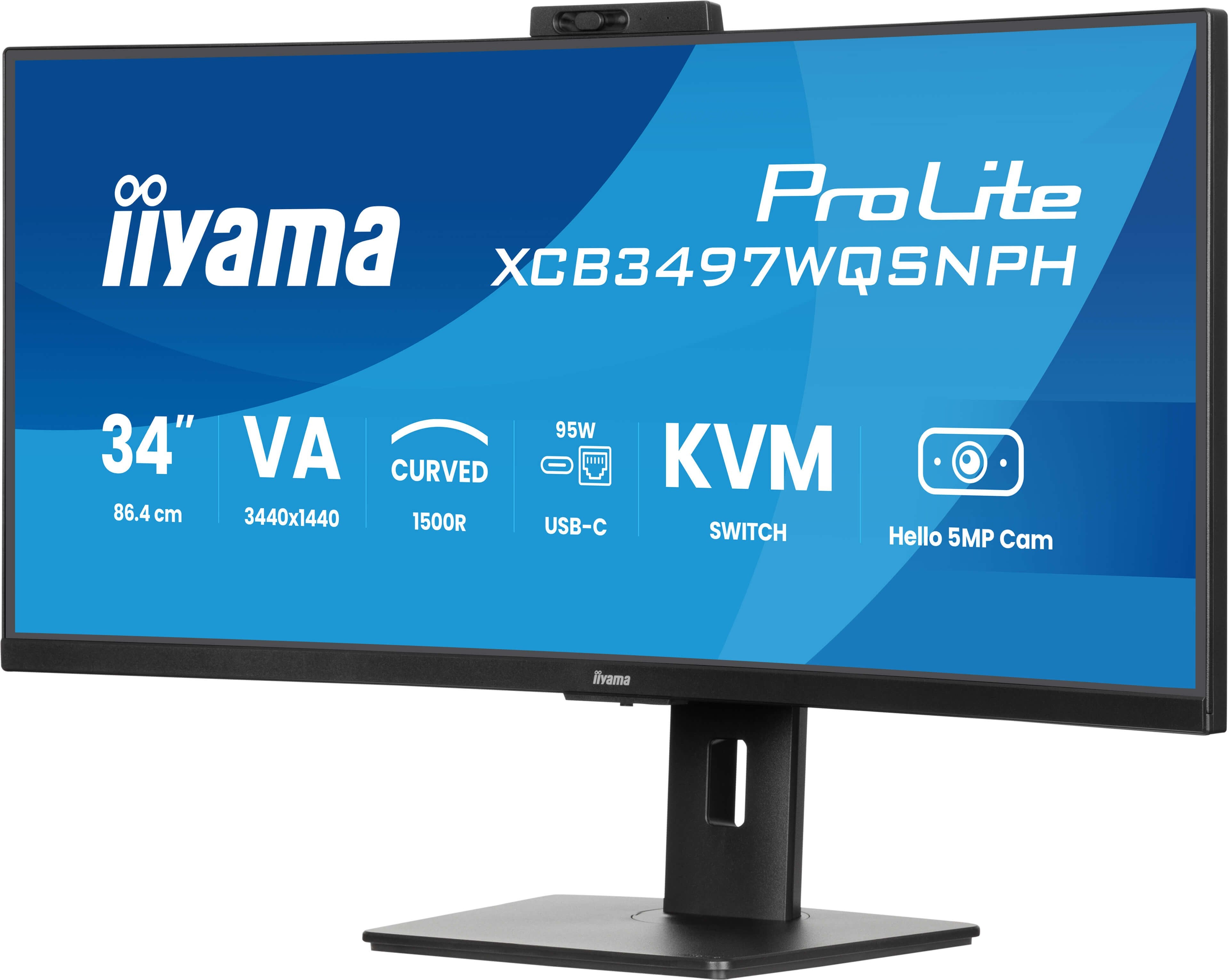 EAN 4948570125296 - iiyama ProLite XCB3497WQSNPH-B1 pantalla para PC 86,4 cm (34") 3440 x 1440 Pixeles UltraWide Quad HD LED imagen 9
