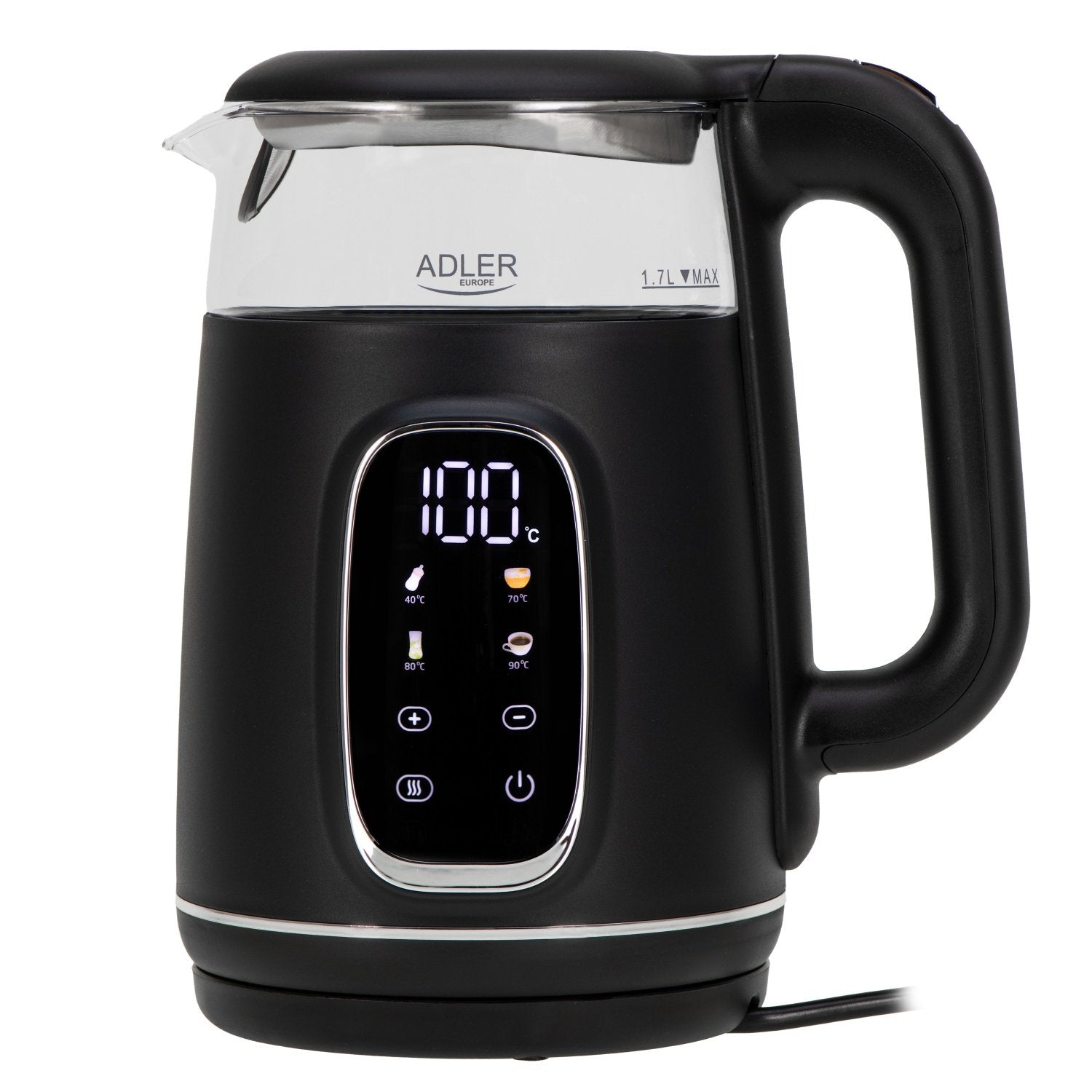 EAN 5905575907783 - Adler AD 1305BS tetera eléctrica 1,7 L 2200 W Negro, Transparente, Plata imagen 1