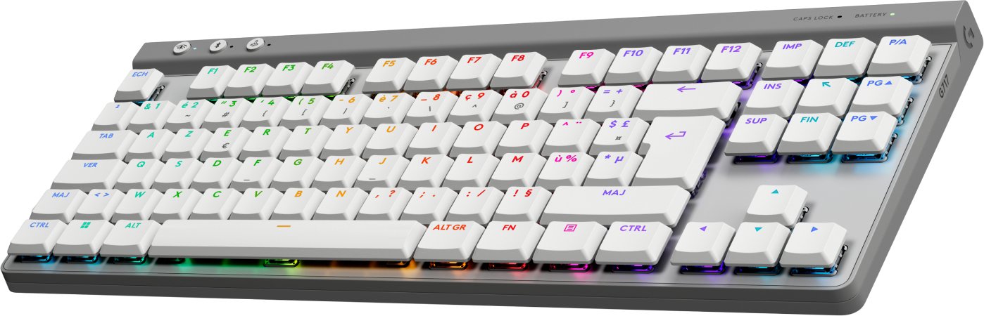 EAN 5099206120013 - Logitech G G515 Lightspeed TKL teclado Juego RF Wireless + Bluetooth AZERTY Francés Blanco imagen 2