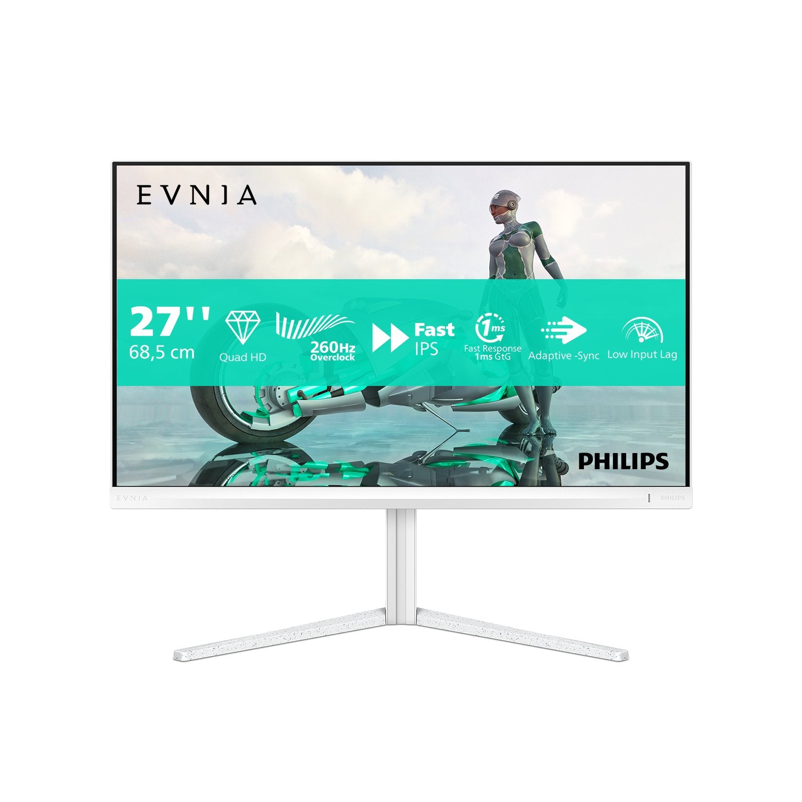 EAN 8721038004304 - Philips Evnia 27M2N3501PA/00 pantalla para PC 68,6 cm (27") 2560 x 1440 Pixeles Quad HD LCD Blanco imagen 1