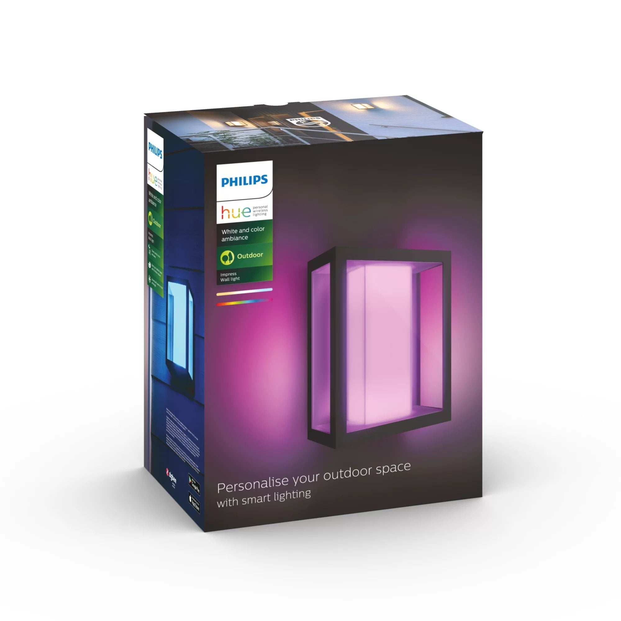 Philips Hue Impress Lampara De Pared Bombilla Led 8 W Clase Anegro