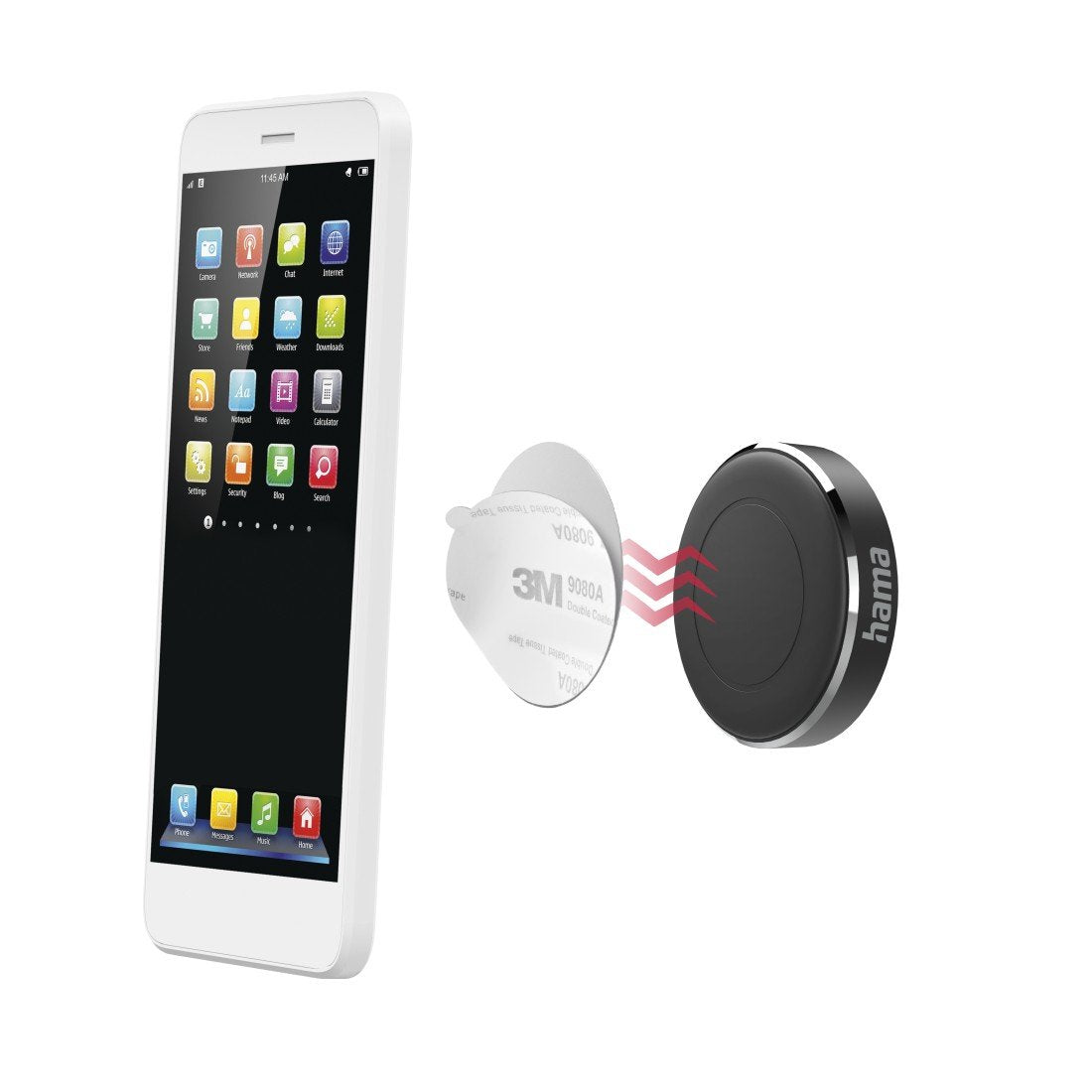 Soporte Hama Magnet Pasivo Smartphone Negro