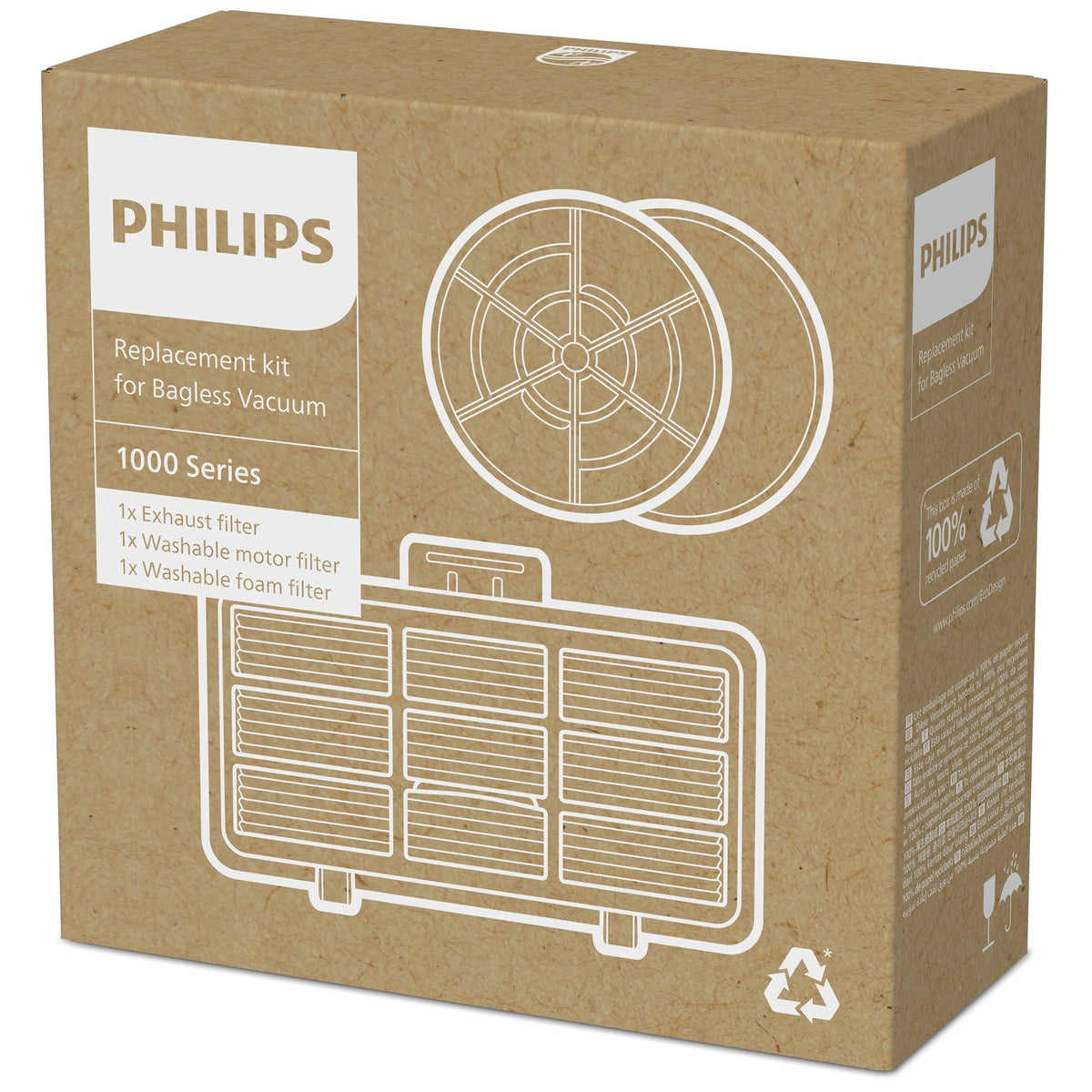 Vacuum Acc Replacement Filter/Kit Xv1210/01 Philips