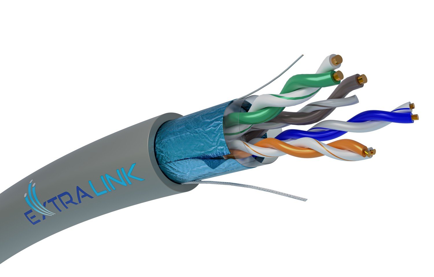 EAN 5903148918259 - Extralink EX.18259 cable de red Gris F/UTP (FTP) imagen 1