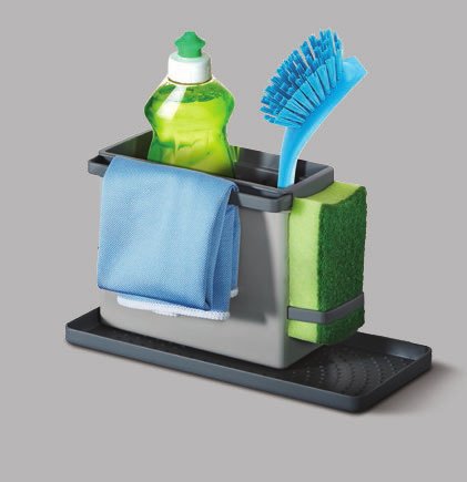 Organizador De Fregadero Tidy-Tex, Gris, 24 X 12,5 X 14,5 Cm