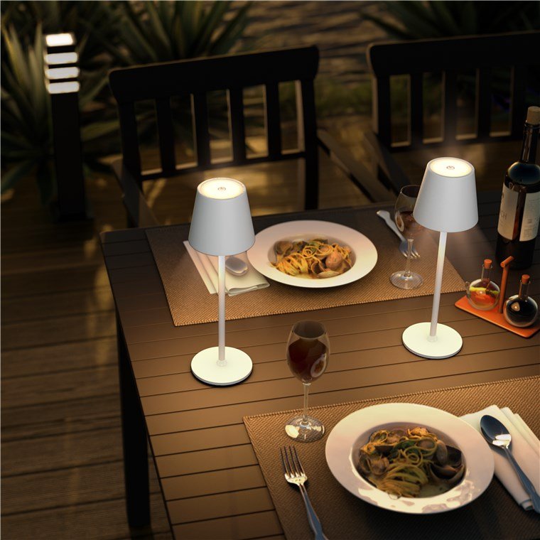 Lámpara De Mesa Led Inalámbrica, Tamaño M, 37 Cm, Blanca
Con Control Táctil, 170 Lm, Luz Blanca Cálida (3000 K) Regulable