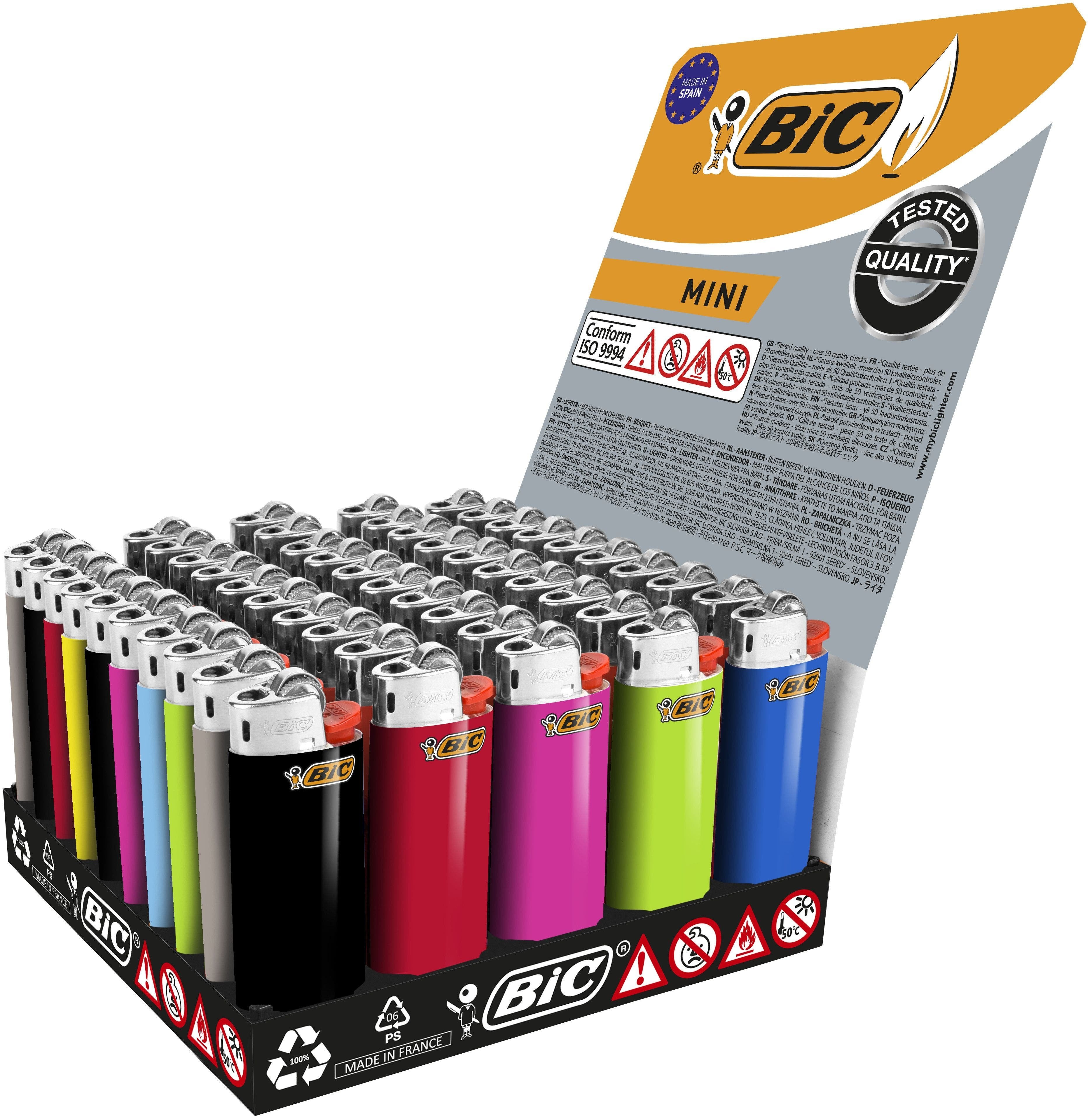 Encendedor Mini J25 Colores Surtidos Expositor 50 Uds