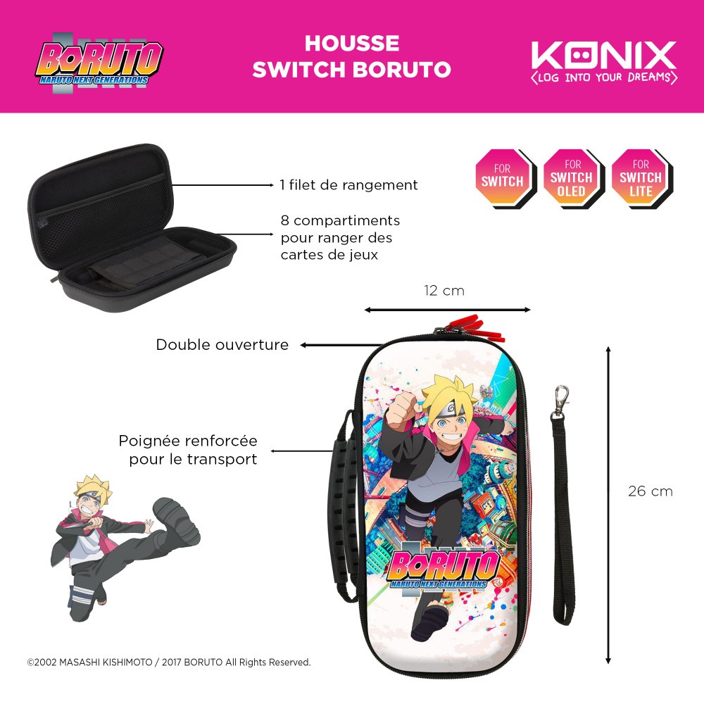 Carcasa Nintendo Switch Boruto