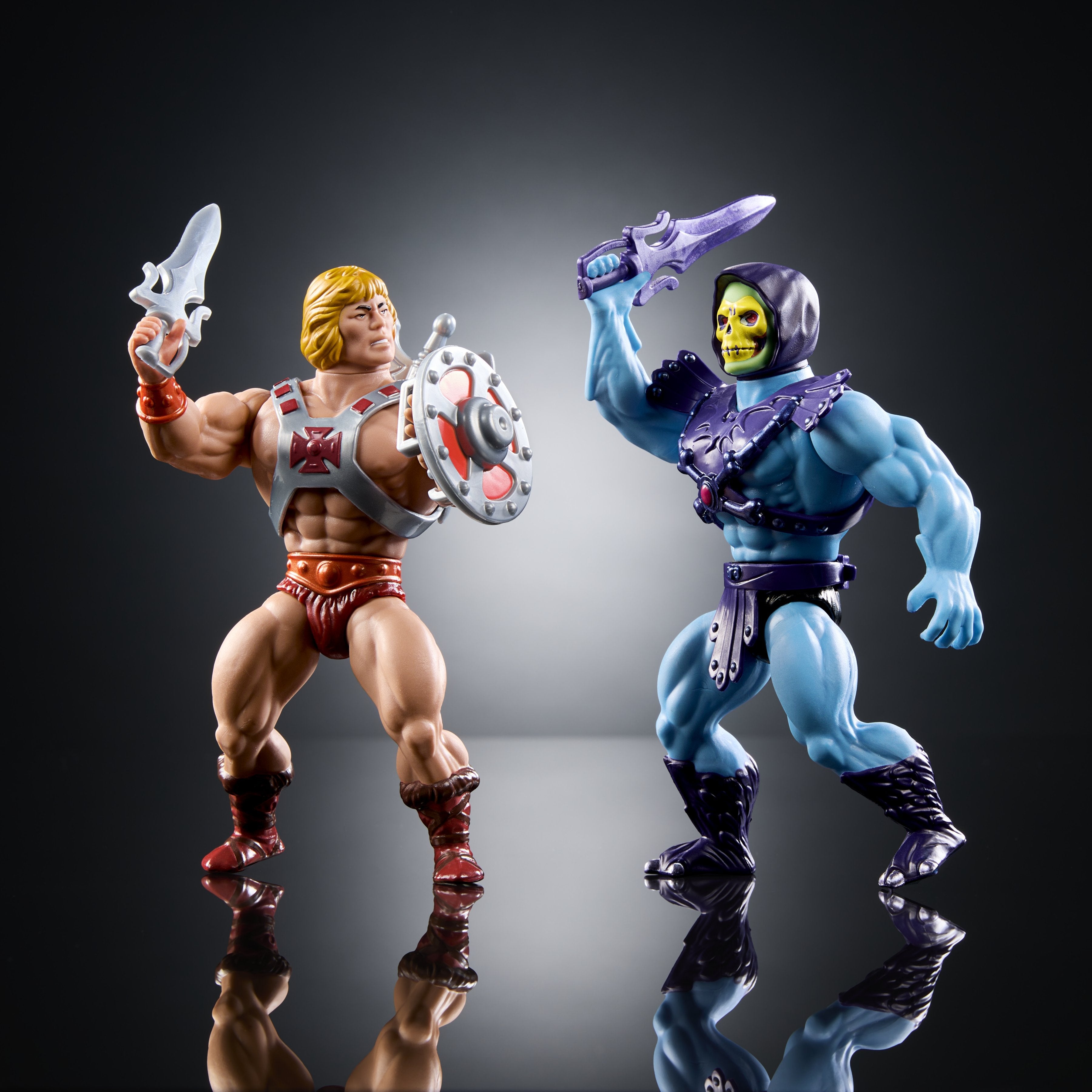 Set 2 Figuras He-Man Y Skeletor 80 Aniversario Mattel Masters Of The Universe Origins 14cm