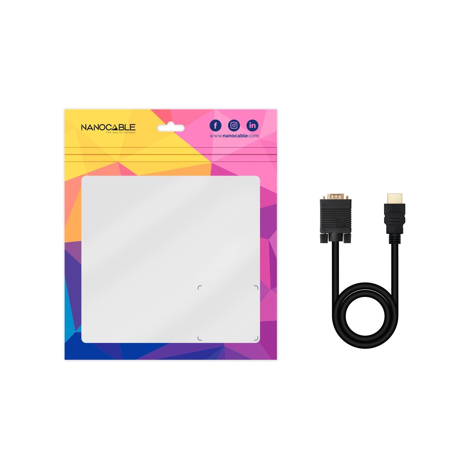 Nanocable Cable Conversor Hdmi A Vga, Hdmi/M-Vga/M 1.8m - Negro