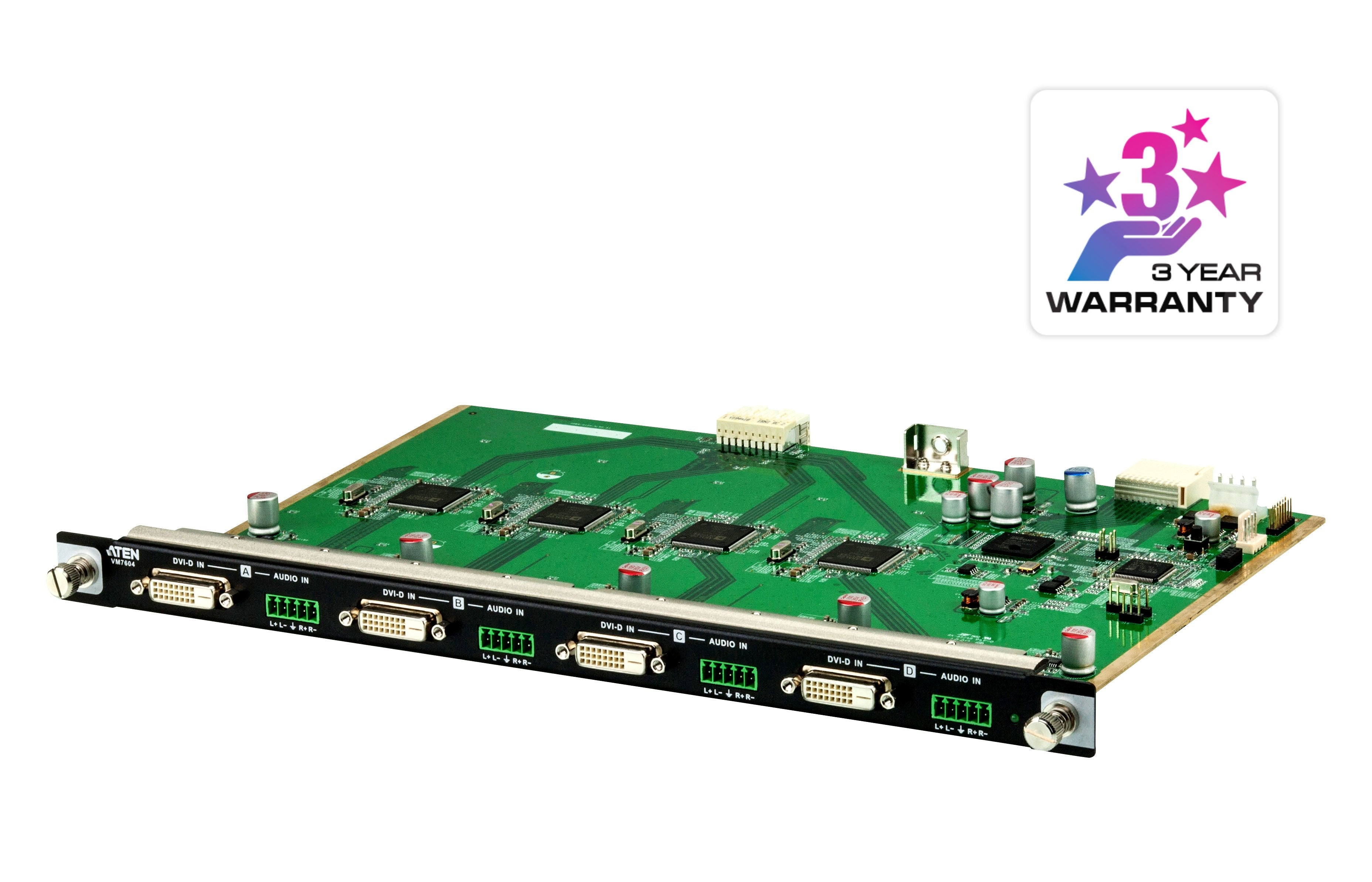 Aten / Videowall Matrix 4-Puertos Dvi / Vm7604-At Aten Videowall Matrix 4-Puertos Dvi Placa De Entrada Para El Vm1600 / Vm3200 (Vm7604-At)
