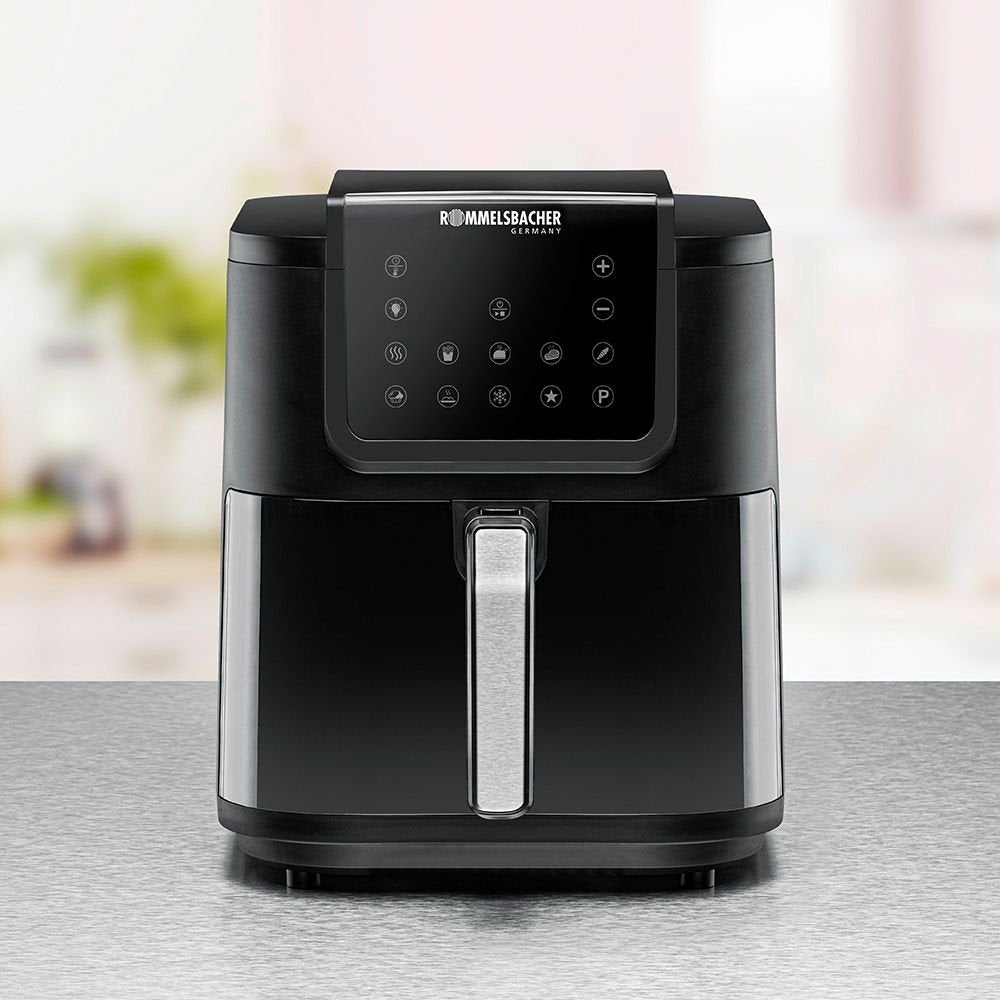 EAN 4001797813022 - Rommelsbacher FRH 1700 freidora Sencillo 8 L Independiente 1700 W Freidora de aire caliente Negro, Acero imagen 6