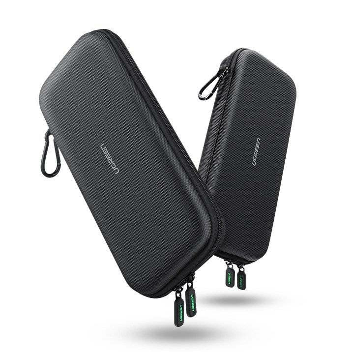 Ugreen 50974 Funda Para Consola Portátil Nintendo Eva (Etileno Acetato De Vinilo), Oxford, Terciopelo Gris