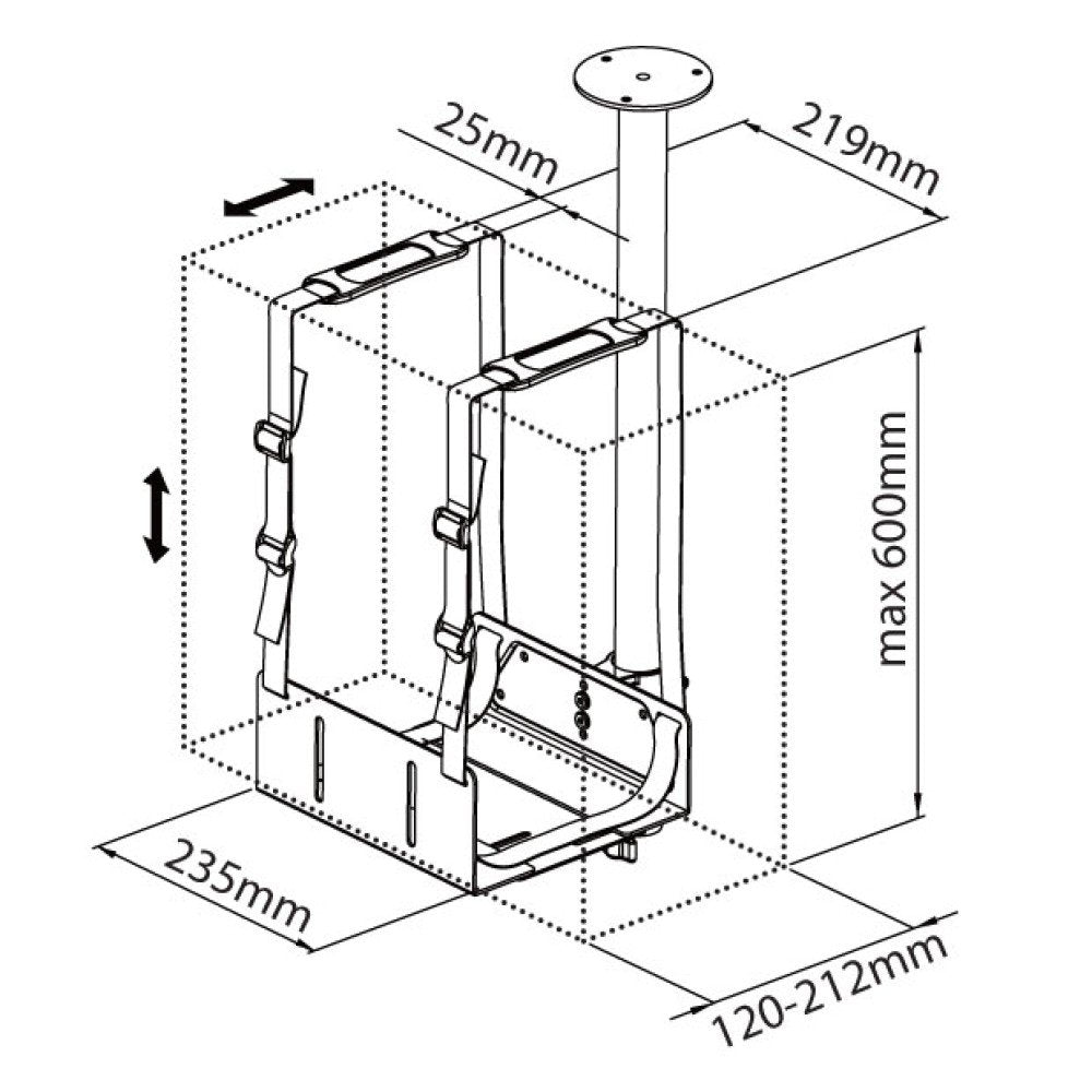 EAN 8051128102246 - Techly ICA-CS 63 soporte de CPU Soporte de CPU para instalación en escritorio Negro imagen 3