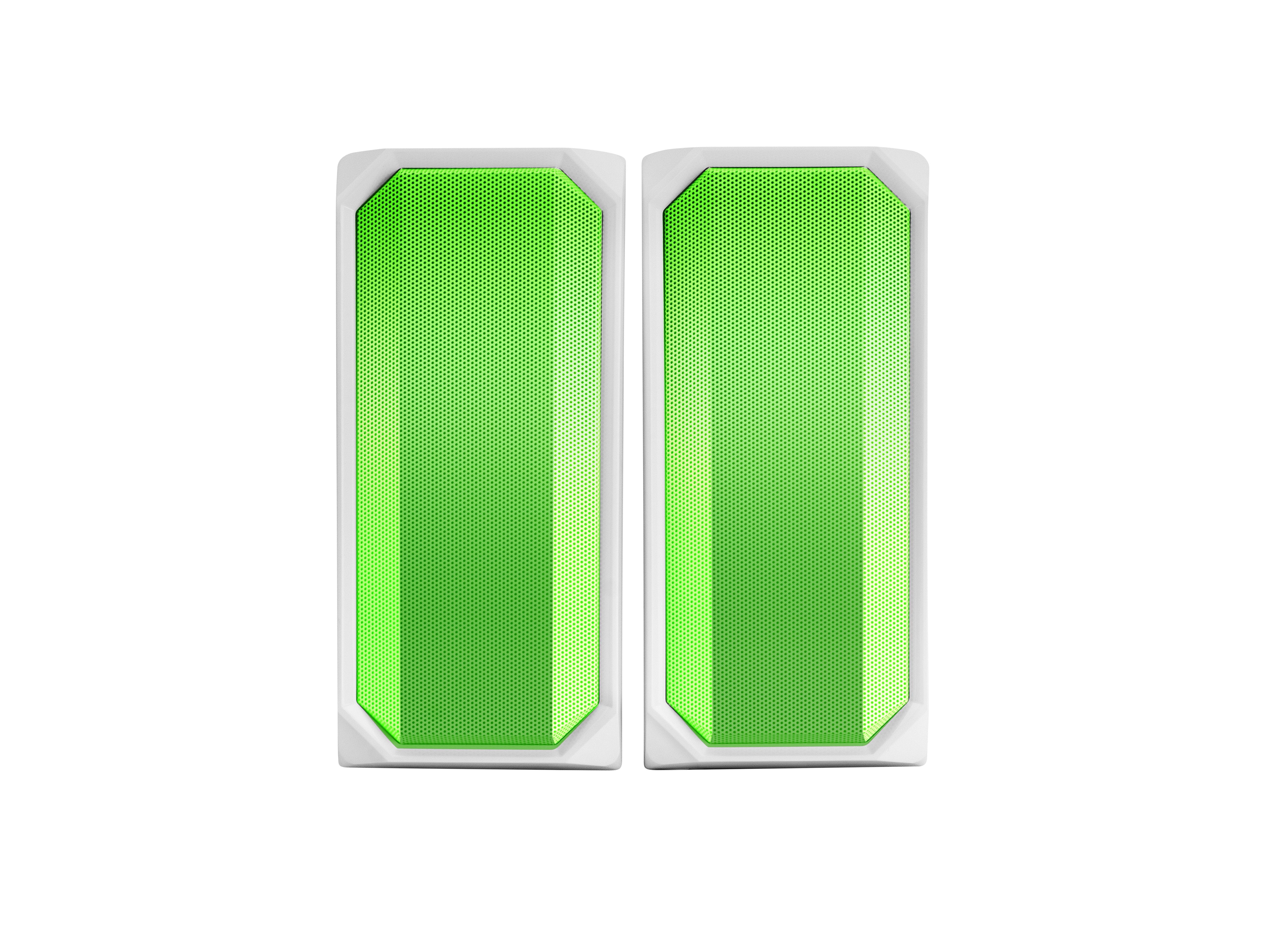 Altavoces Con Bluetooth Mars Gaming Msrgbw 15w 2.0 Blancos