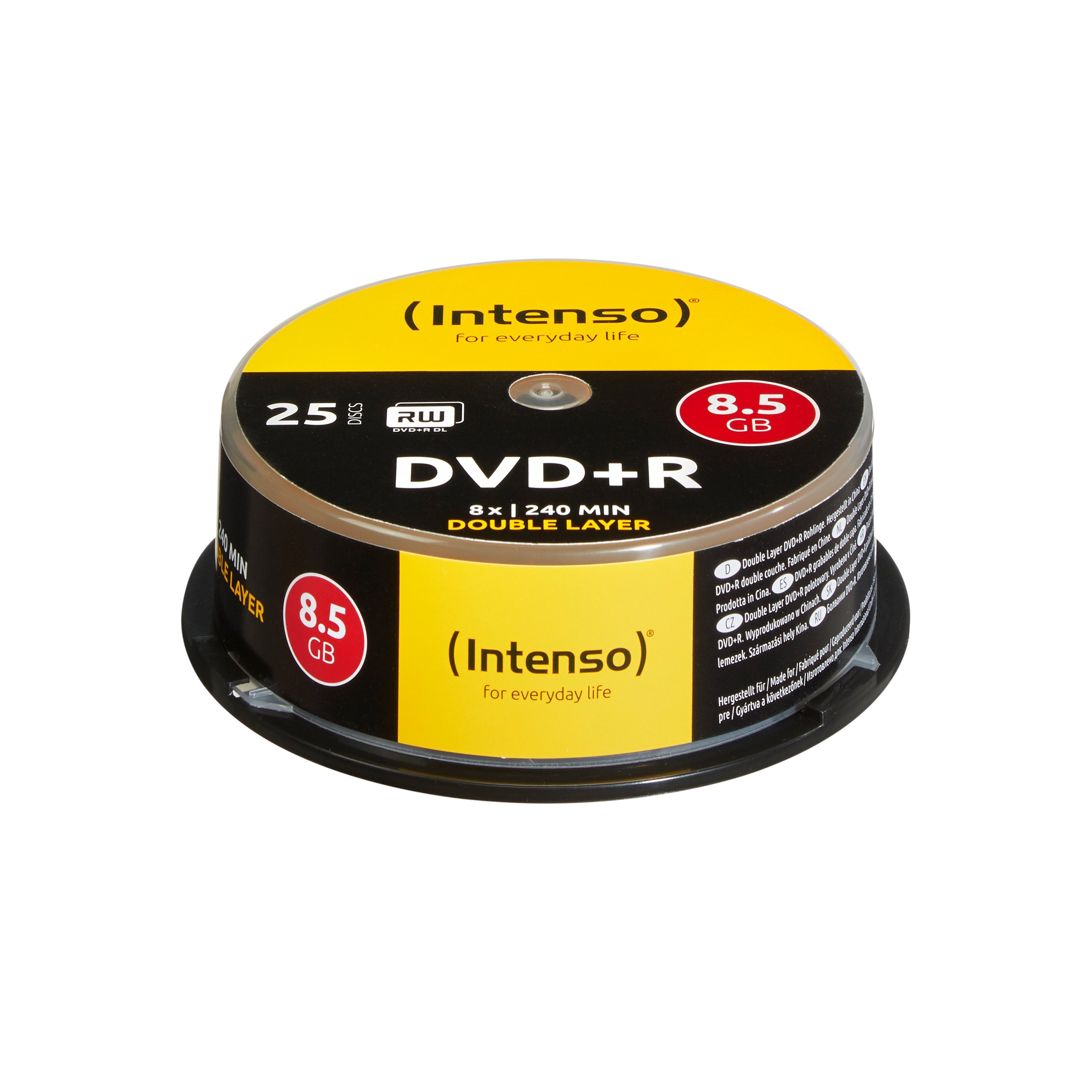 EAN 4034303008384 - Intenso DVD+R 8.5GB 8x Double Layer 25er Cakebox 8,5 GB DVD+R DL 25 pieza(s) imagen 1