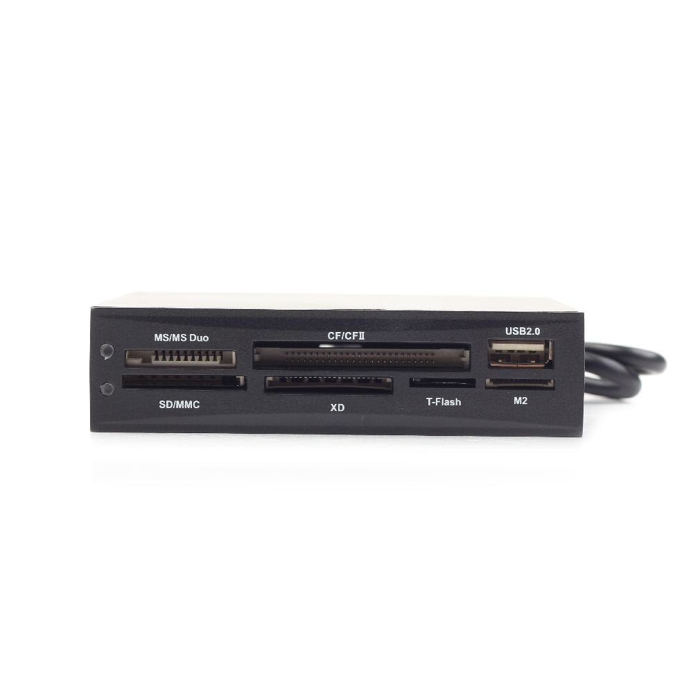 Lector De Tarjetas Interno Gembird Fdi2-Allin1-02-B Negro
