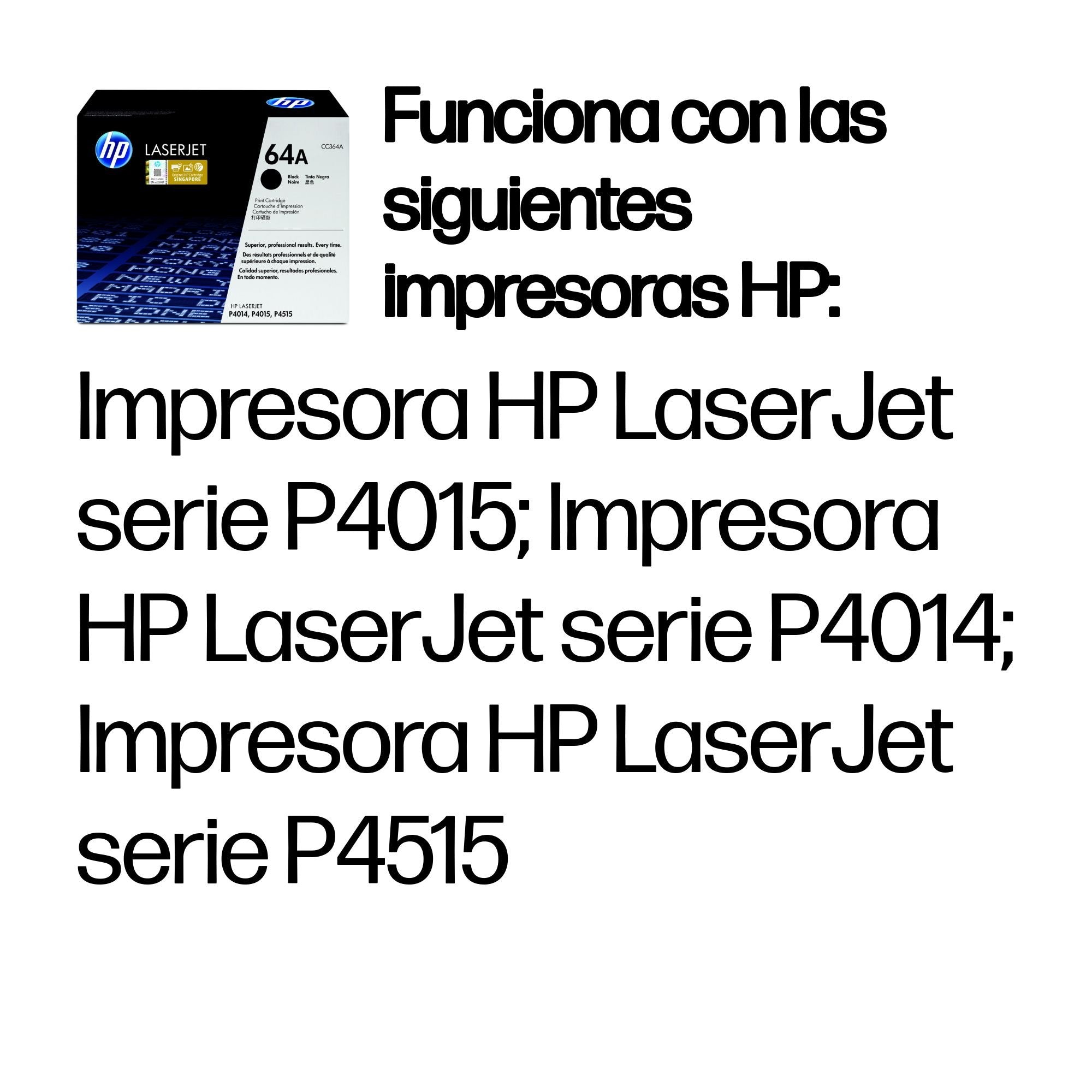 EAN 0883585007592 - HP 64A Black Original LaserJet Toner Cartridge cartucho de tóner 1 pieza(s) imagen 2