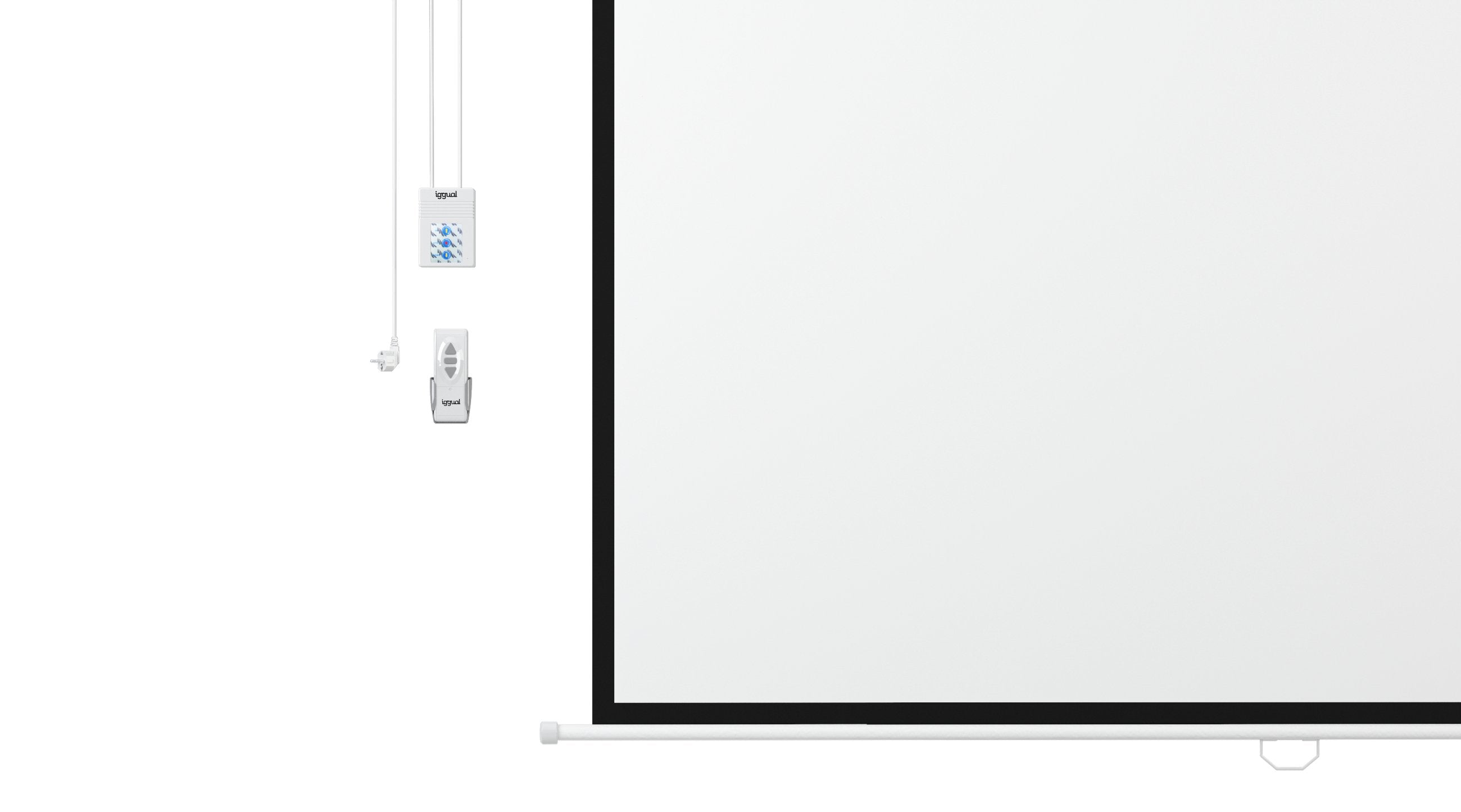 Iggual Pantalla Para Proyector Motorizado 234x131 Cm Cont Remoto 2,69m (106\1) 2,34m 131cm 16:9 Blanco