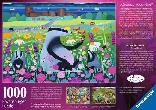 EAN 4005555017530 - Ravensburger 12001753 Puzzle rompecabezas 1000 pieza(s) Animales imagen 5