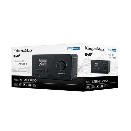Radio Krüger&Matz Km0816 Radio Personal Analog & Digital Black