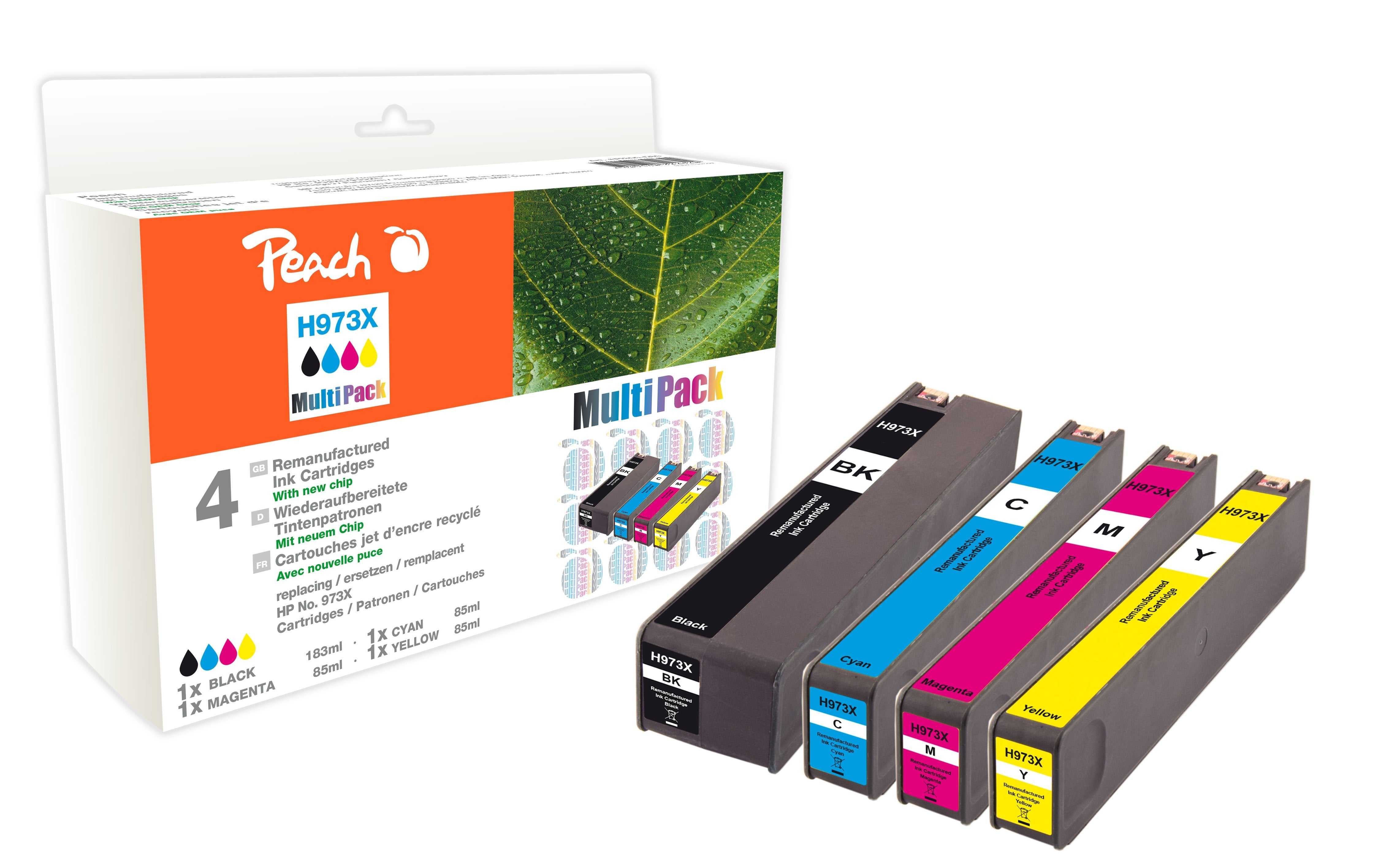 Peach 319972 Tinta Compatible Hp Nr.973x Multipack