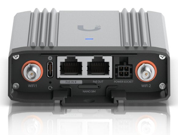 Ubiquiti Umr-Industrial Router Wifi MÓ Vil Lte Compacto Para Iot Int./Exterior. Enrutamiento De Cliente Vpn. 2xgbe (1 Poe). AlimentaciÓ N Poe, Usb-C O Cc. Gps. Montaje Pared/Poste/Carril Din. SuscripciÓ