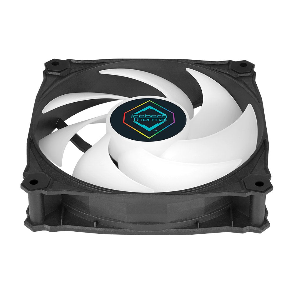 Iceberg Thermal Icegale Lightning Argb Ventilador 12 Cm Negro 3 Pieza(S)
