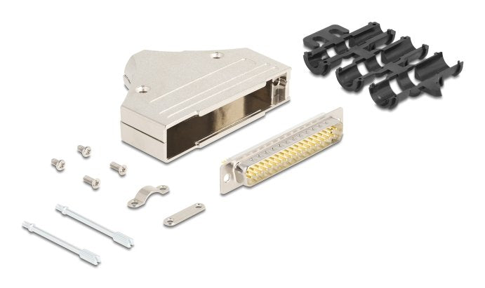 Sub-D Steckergehäuse 37 Pin Aus Metall Inklusive Steckerverbinder Stecker Und Montagematerial