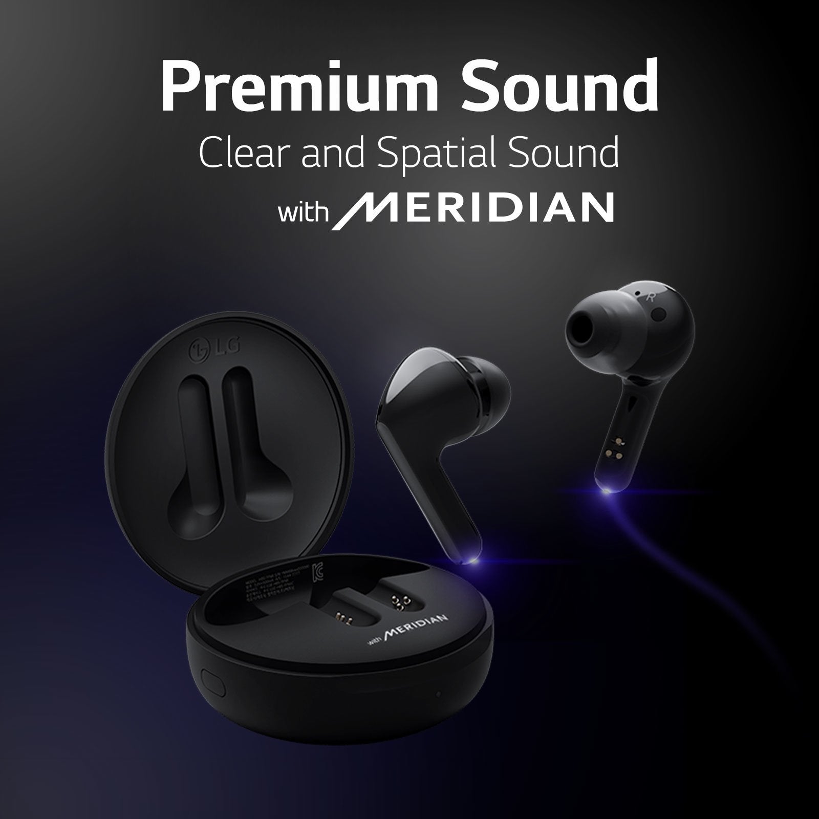 Lg - Auriculares Bluetooth True Wireless Negro - Hbs-Fn6 - Bluetooth 5.0 - Garantía 2 Años.