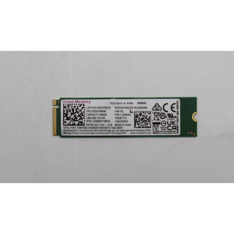 256gb M.2 2280 Pcie 4.0 Nvme Ssd With Opal 2.0
