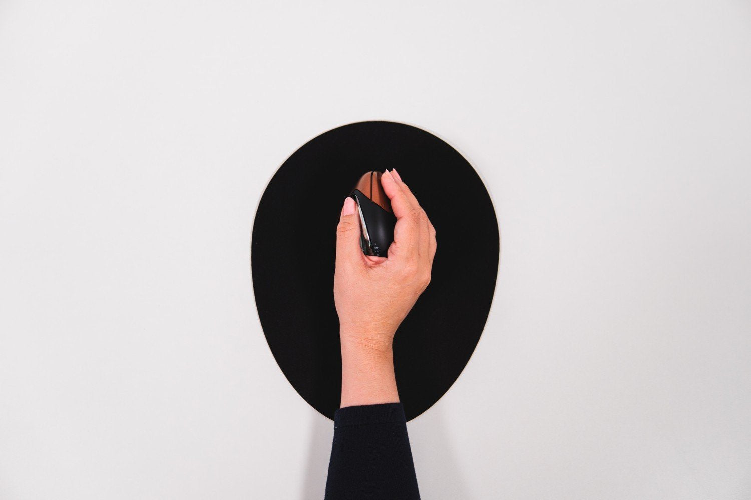 Bakker Elkhuizen Mouse Pad The Egg Ergo Black Retail