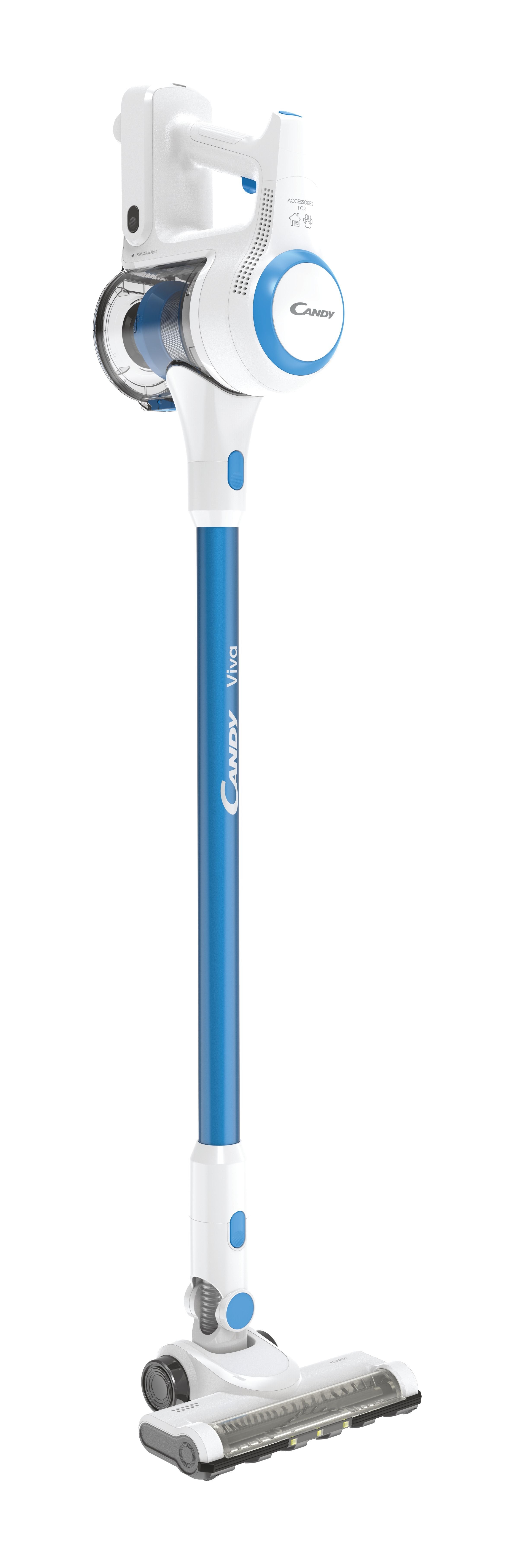 Candy Scopa Elettrica Cviva20 Ricaricabile Bianco/Blu