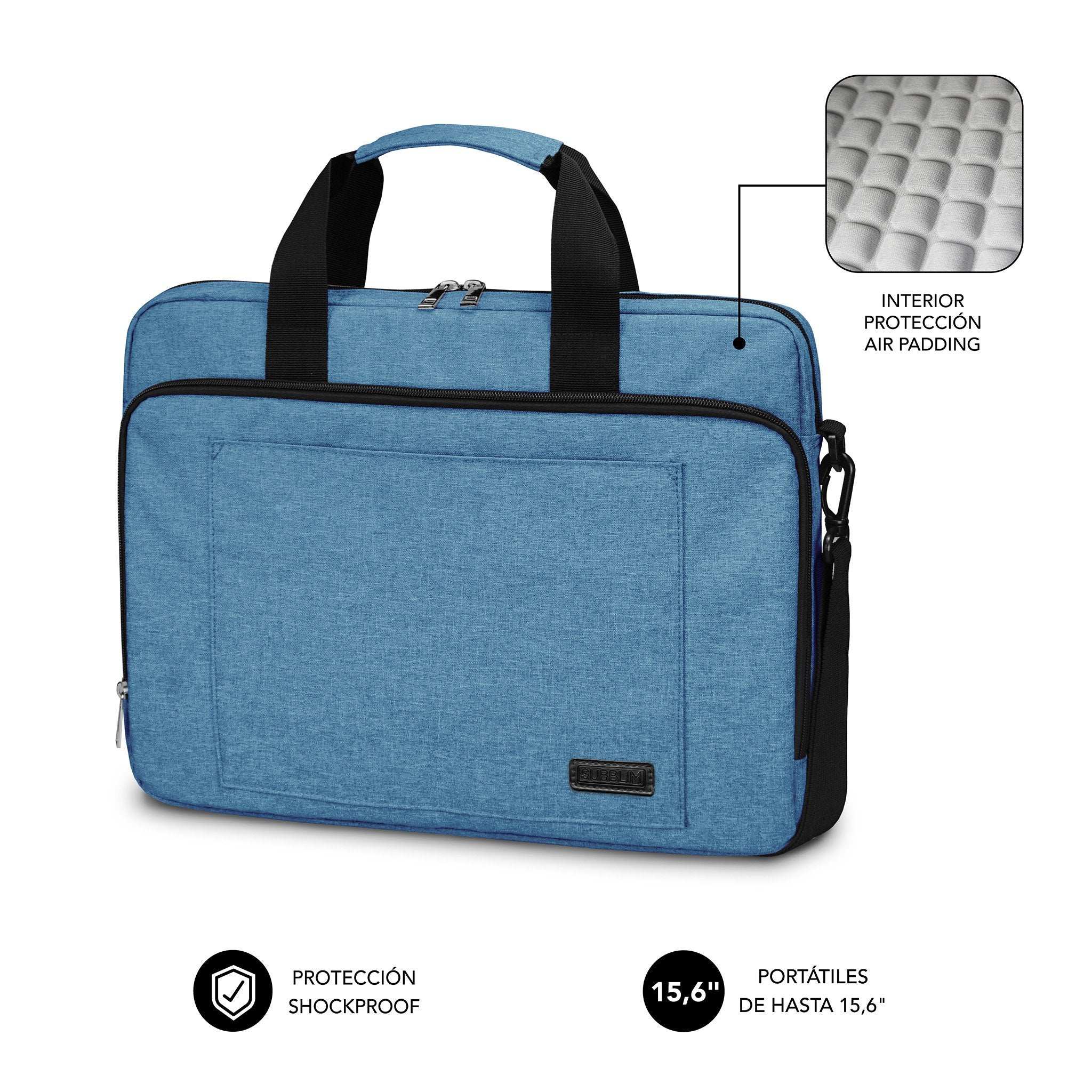 EAN 8436586743413 - SUBBLIM SUBLB-4APLB11 maletines para portátil 39,6 cm (15.6") Maletín Toploader imagen 2