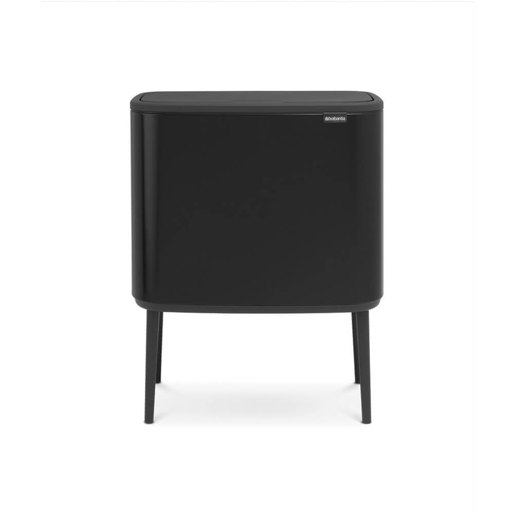 EAN 8710755316067 - Brabantia 316067 papelera 33 L Rectangular Acero inoxidable Negro imagen 1