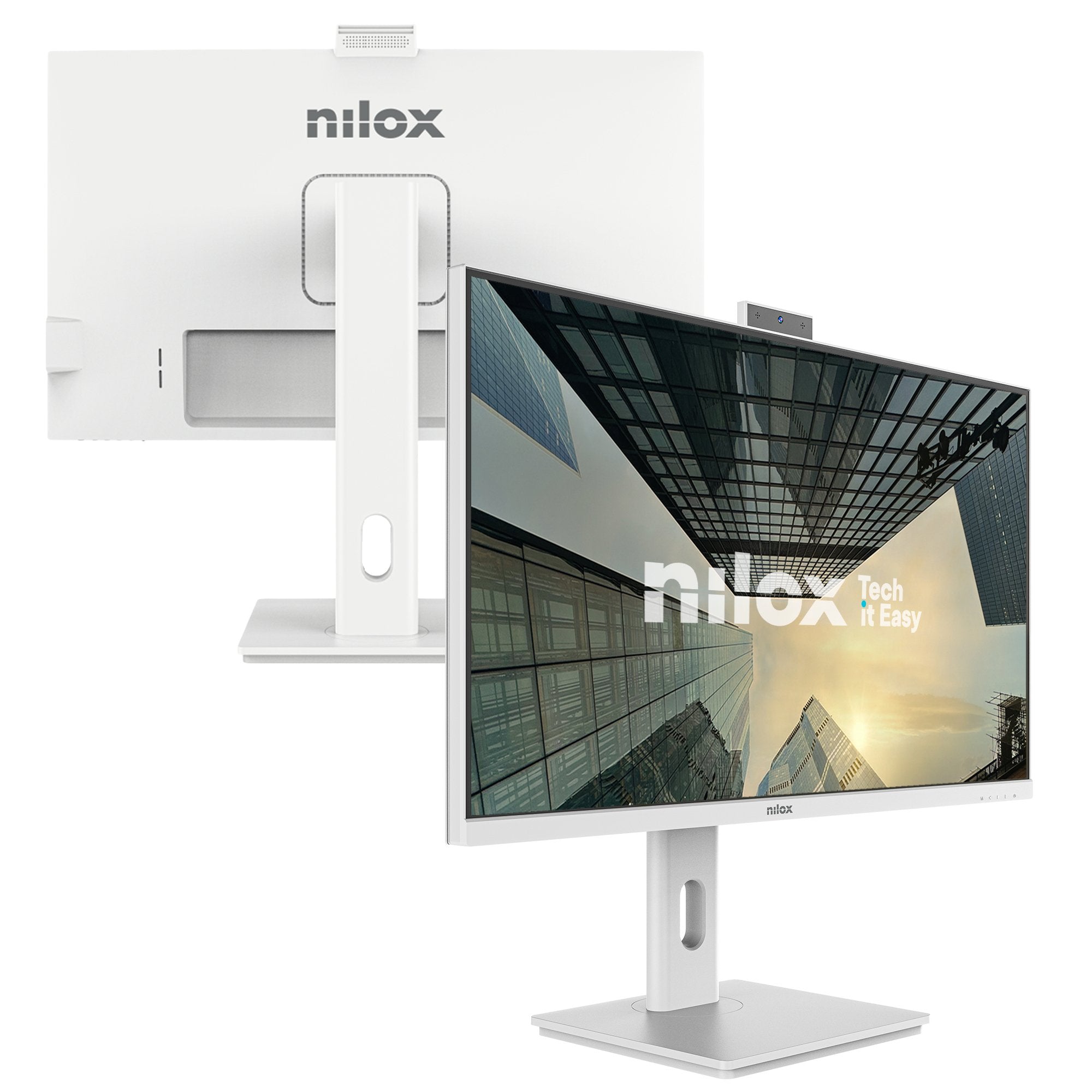 EAN 8431775036284 - Nilox NXM24RWEB02W pantalla para PC 61 cm (24") 1920 x 1080 Pixeles Full HD LED Blanco imagen 3