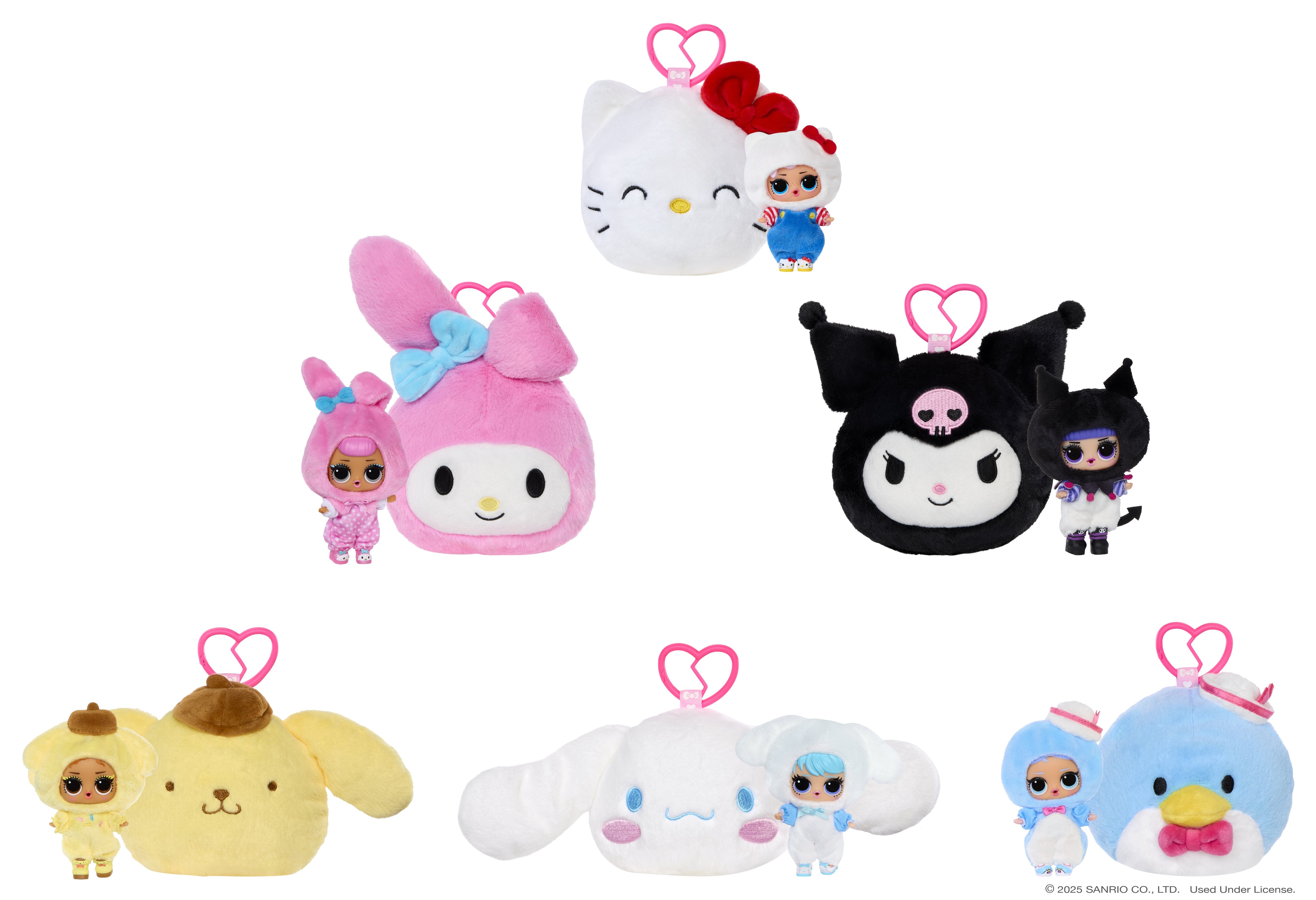 Mga Entretenimiento L.O.L. Surprise Loves Hello Kitty Peluche Reversible, Figura De Juguete Artículos Surtidos, Una Figura 249962-Euc