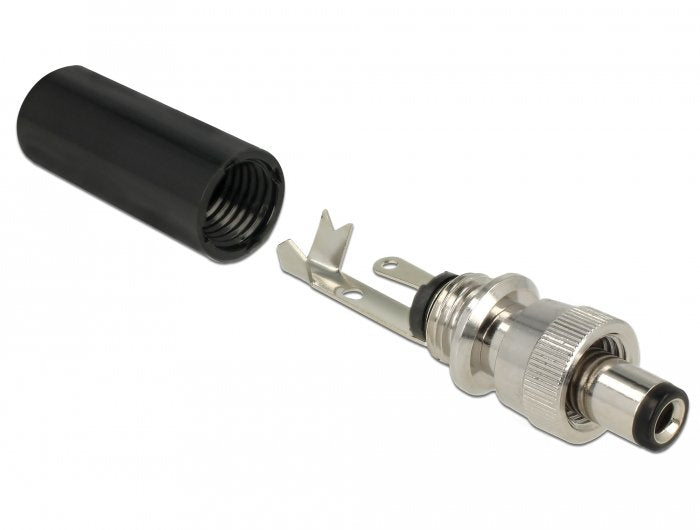 Delock Steckverbinder Dc 5,5 X 2,5 Mm Mit Länge 9,5 Mm Hohlstecker Lötversion