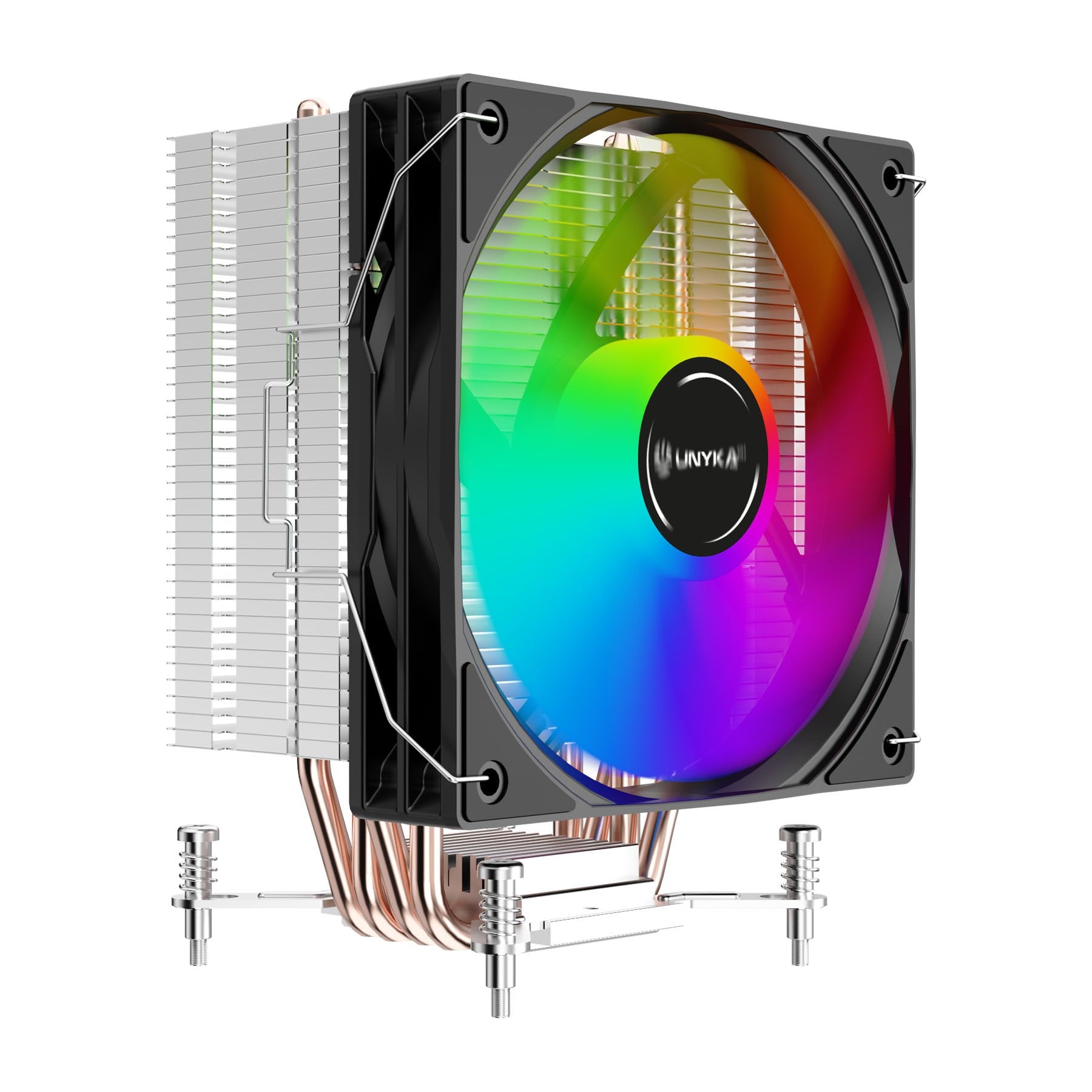 Refrigeración Cpu Unykach Unycool H41 Argb Multisocket Universal - Ventilador 120mm - Iluminacion Argb - Negro